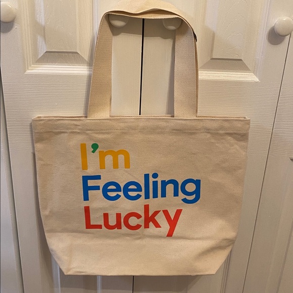 google Handbags - Google I’m Feeling Lucky Tote Bag - NEW WITH TAGS!!